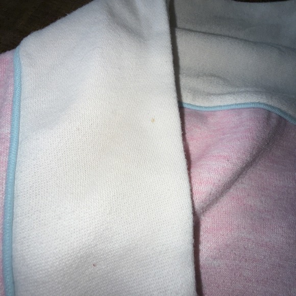Gitano Women's Cream & Pink Pullover Sweatshirt Vintage Size Small Turtleneck - Picture 5 of 11